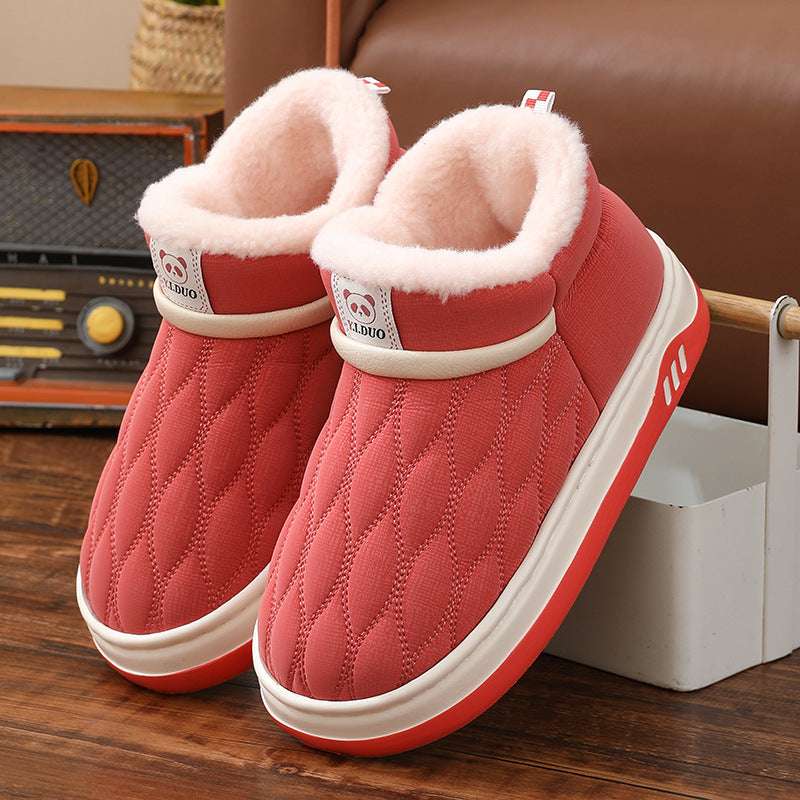 Winter Leather Waterproof Cotton Shoes Women - globaltradeleader
