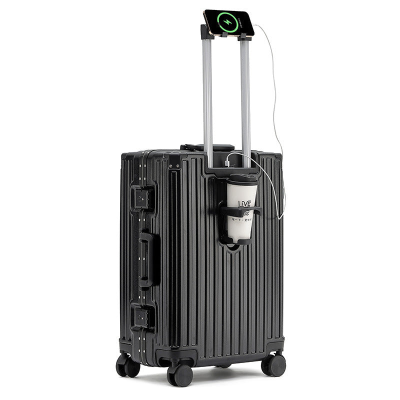 Aluminum Frame Luggage Solid Extra Thick And Durable Trolley Case - globaltradeleader
