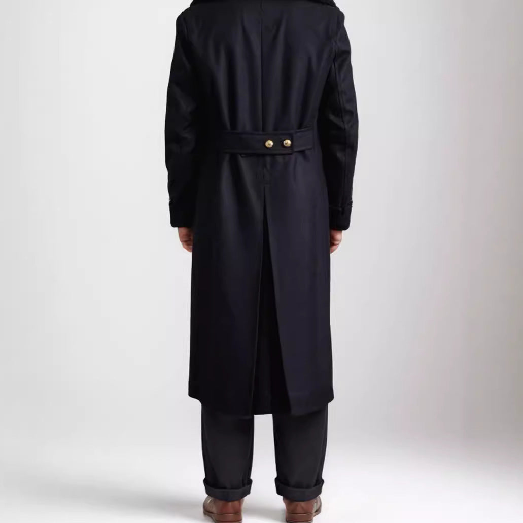 Men's Woolen Ultra-long Overcoat Overknee Fashion - globaltradeleader