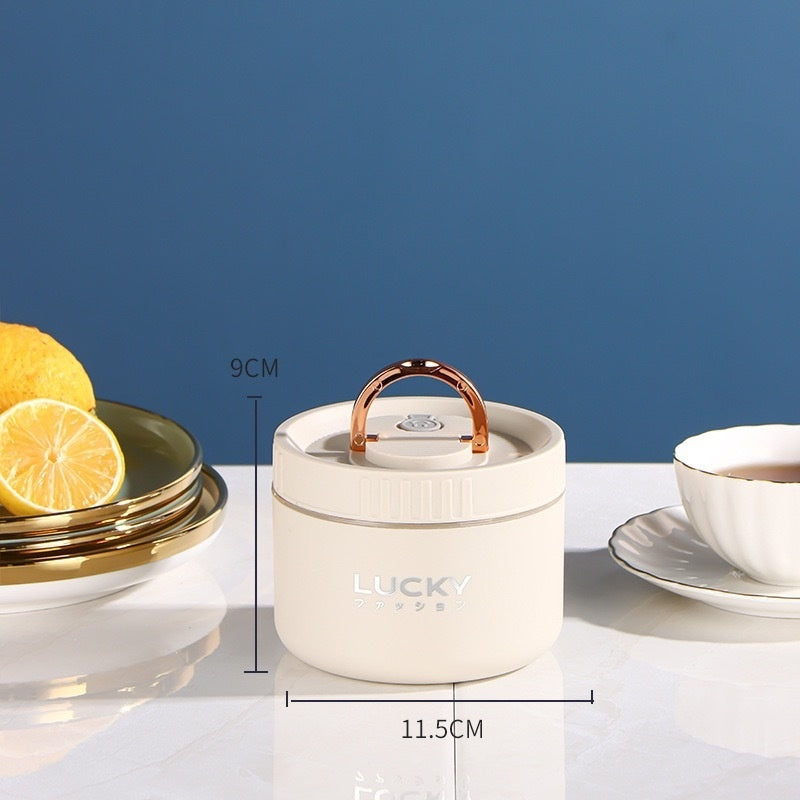 Stainless Steel Insulated Lunch Box Round Multi-layer Compartment - globaltradeleader