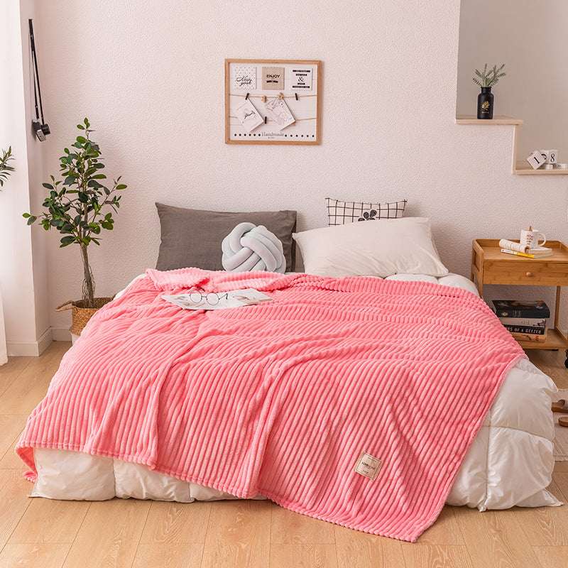 Milk Fleece Nap Coral Fleece Blanket Single Towel Quilt
