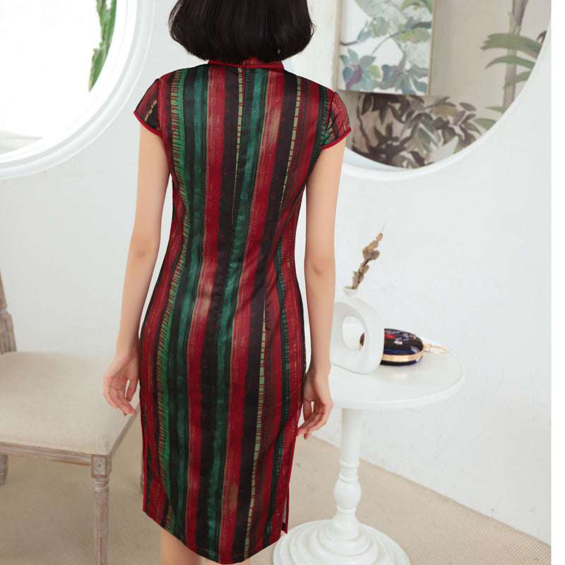 Elegant Retro Catwalk Improved Female Cheongsam