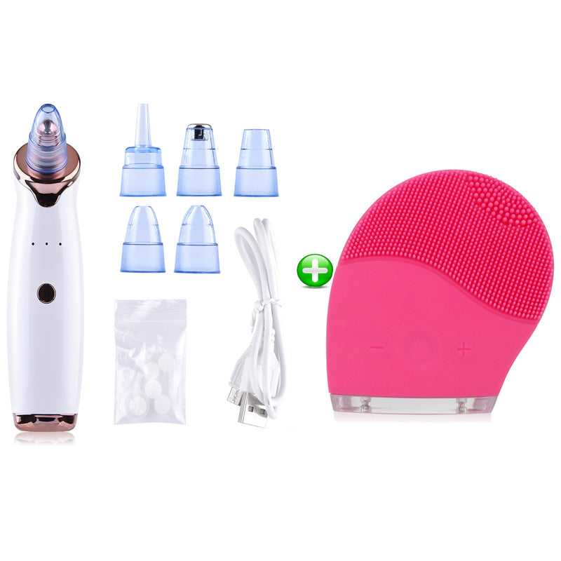 Blackhead Instrument Electric Suction Facial Washing Instrument Beauty Acne Cleaning Blackhead Suction Instrument - globaltradeleader