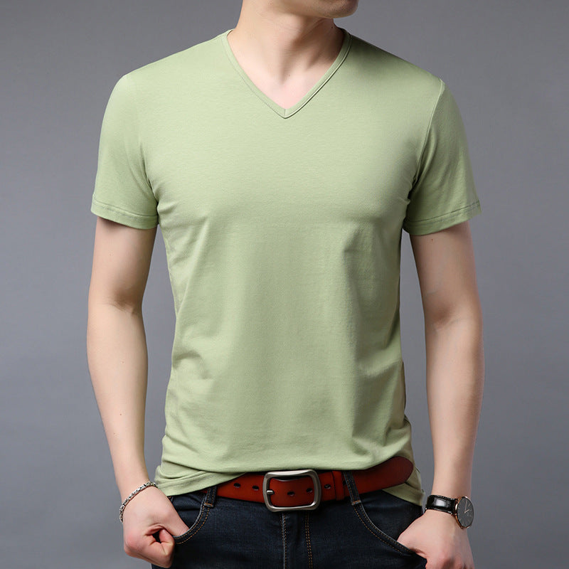 V-neck short sleeve T-shirt - globaltradeleader