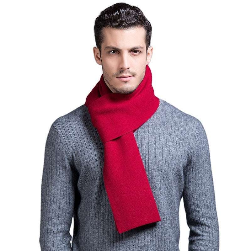 Pure Wool Men's Scarf All-match Knitting - globaltradeleader