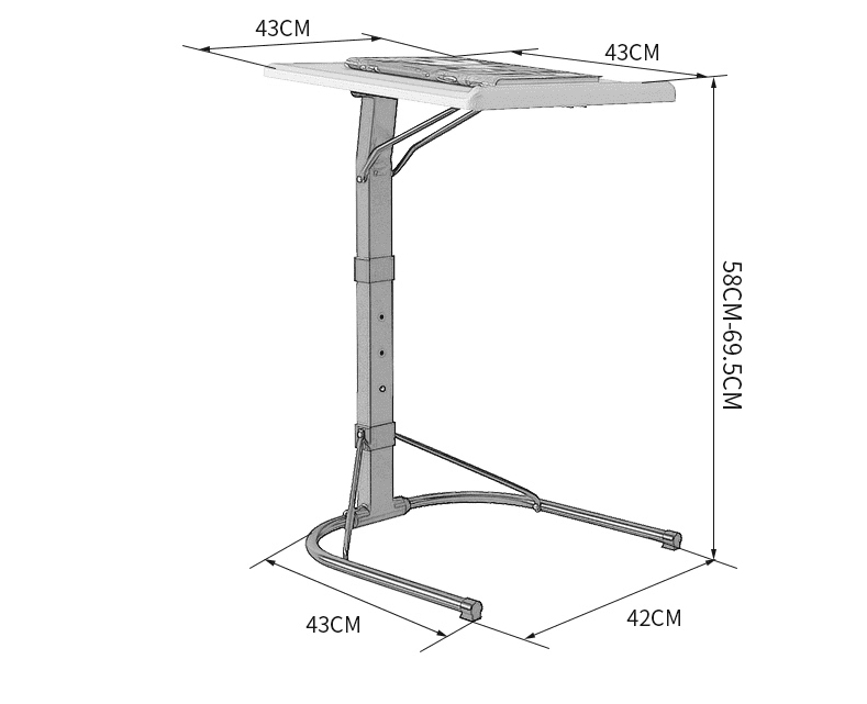 Adjustable Foldable Computer Table and Laptop Desk Rotation Laptop Bed Table - globaltradeleader