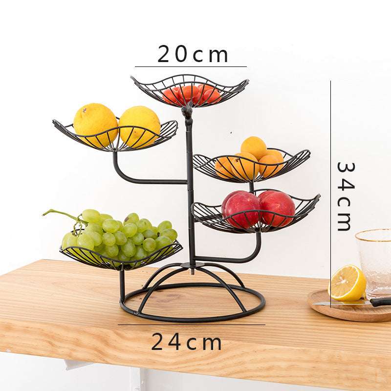 Multi-layer fruit tray living room household acrylic dried fruit tray - globaltradeleader