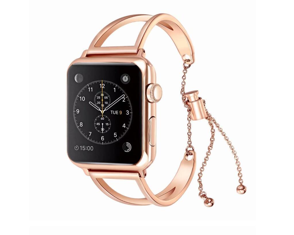 Compatible with Apple, Watch Bands Adjustable Stainless Steel Strap / iWatch series 3 2 1 (38mm/42mm) - globaltradeleader
