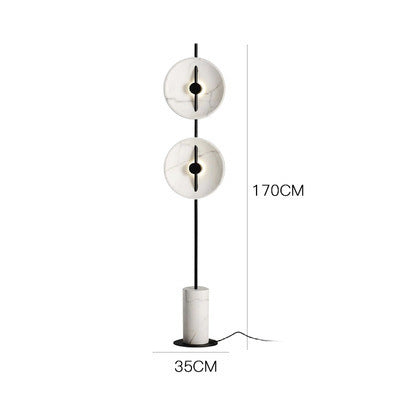 White Marble Living Room Floor Lamp Art Bedroom - globaltradeleader