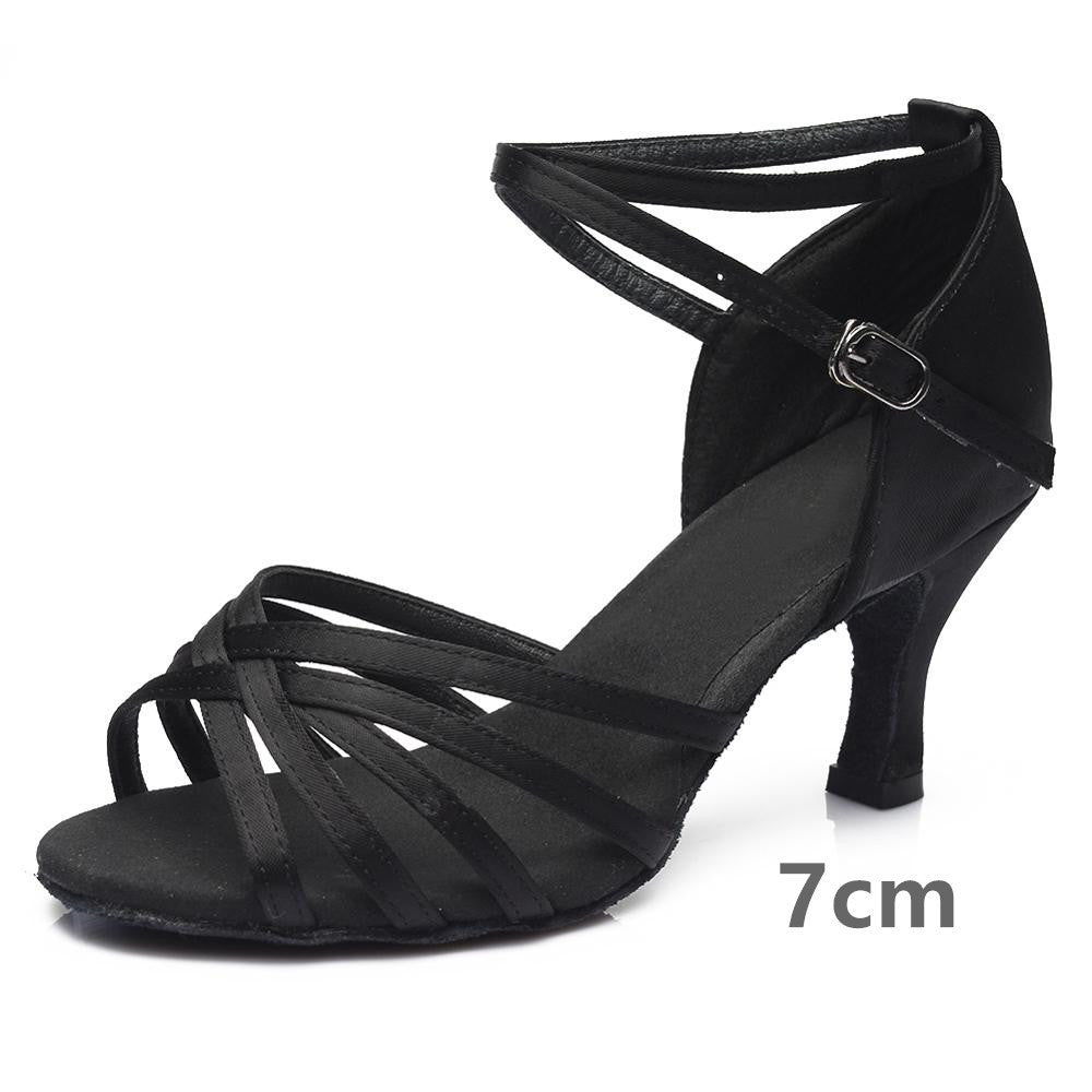 Indoor satin Latin dance shoes - globaltradeleader