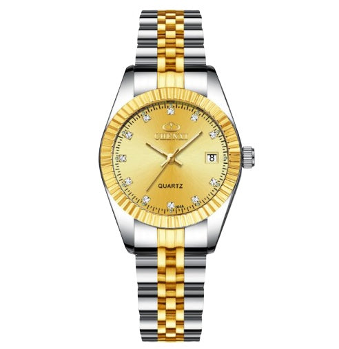 Golden couple watch men - globaltradeleader