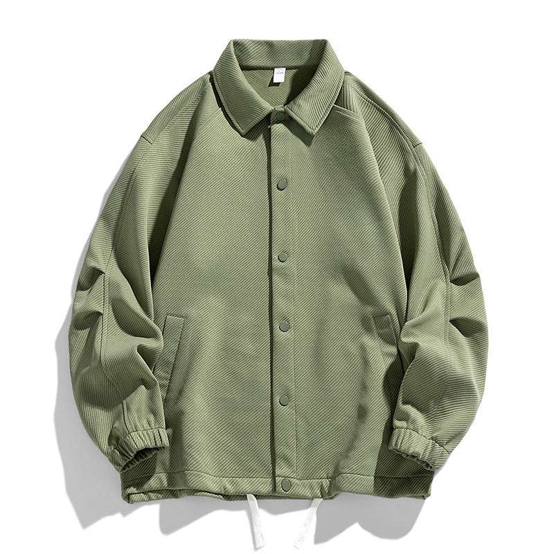 Casual Lapel Button Jacket Men Fashion Versatile Pocket Outwear Tops - globaltradeleader