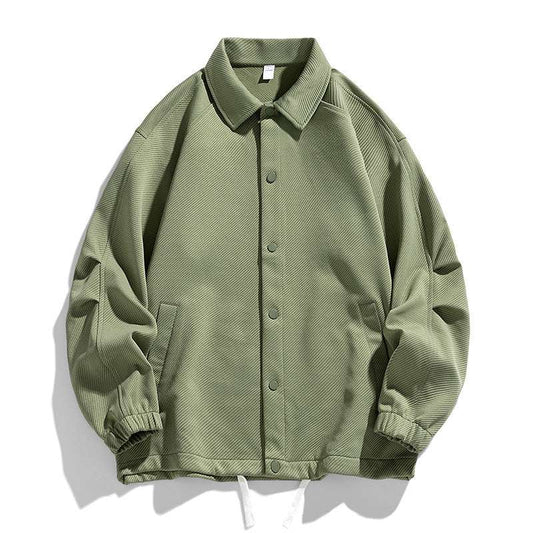 Casual Lapel Button Jacket Men Fashion Versatile Pocket Outwear Tops - globaltradeleader