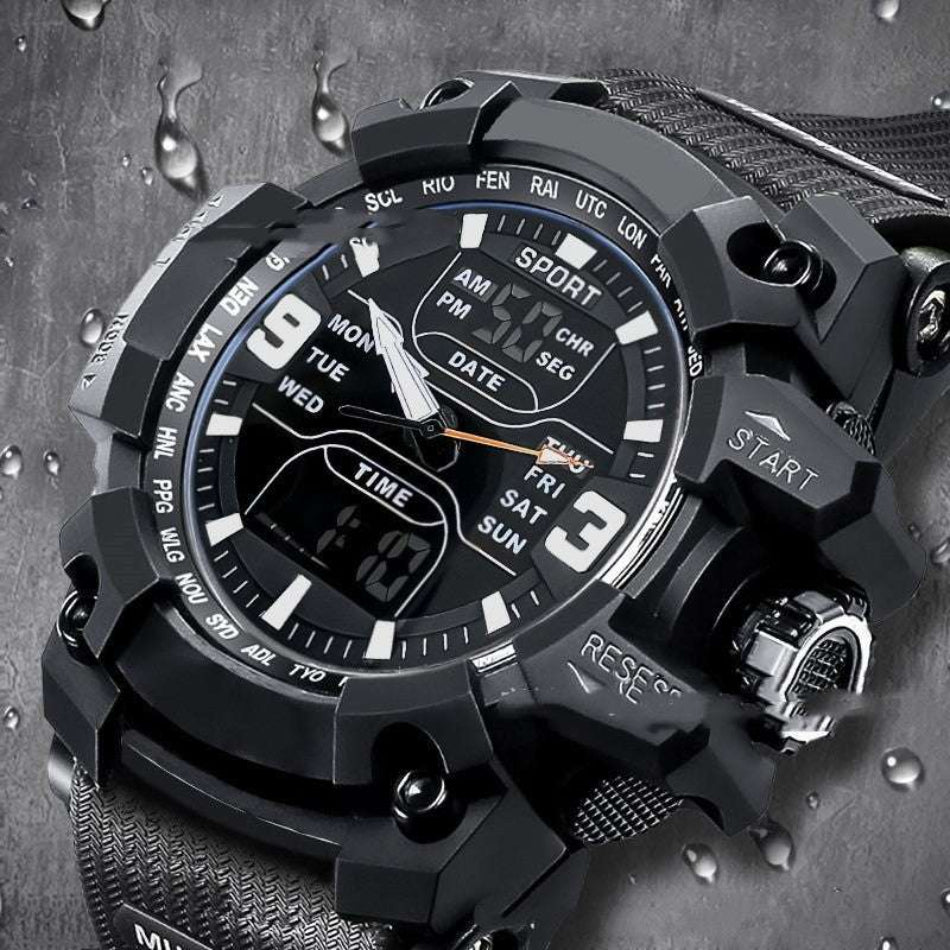 Stylish Black Technology Sports Luminous Boys Electronic Watch