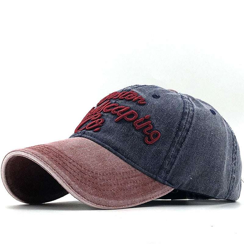 Embroidered Women's Cap Sandwich Curved Brim Baseball Cap - globaltradeleader