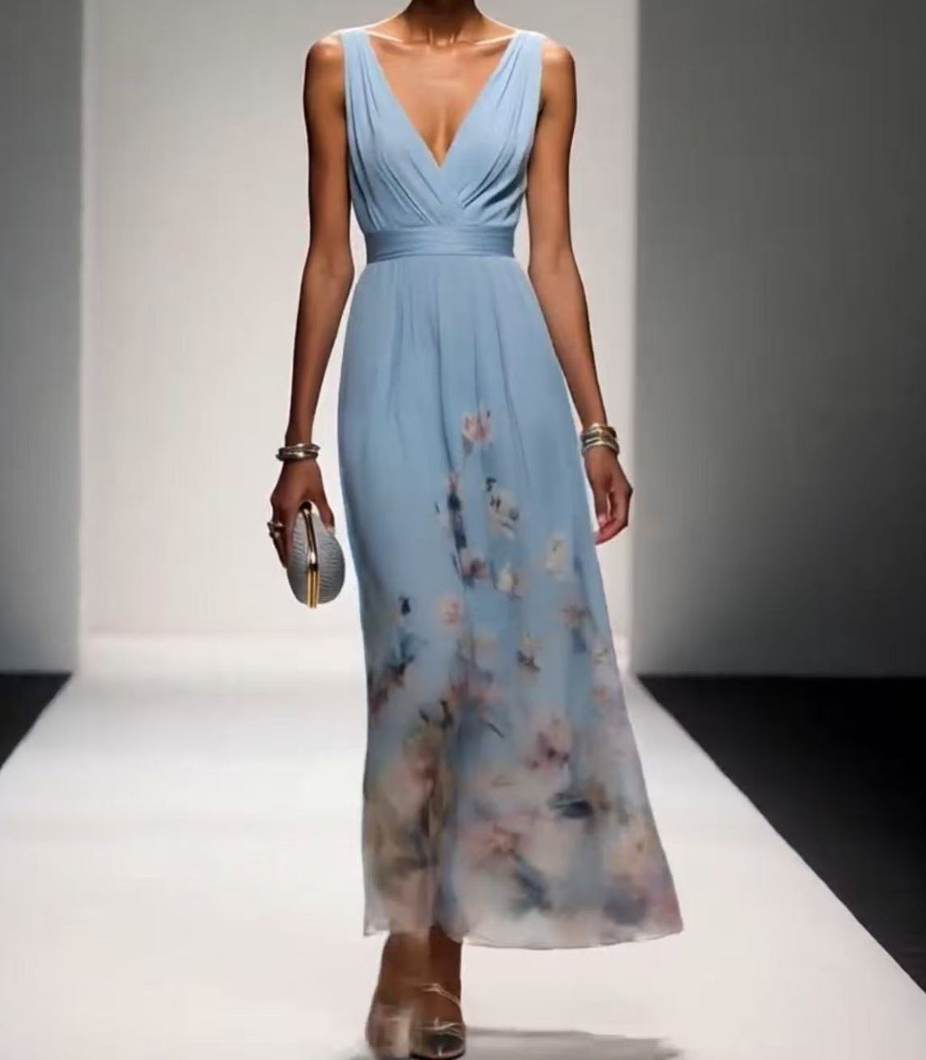 Evening Gown Elegant V-neck Dress - globaltradeleader