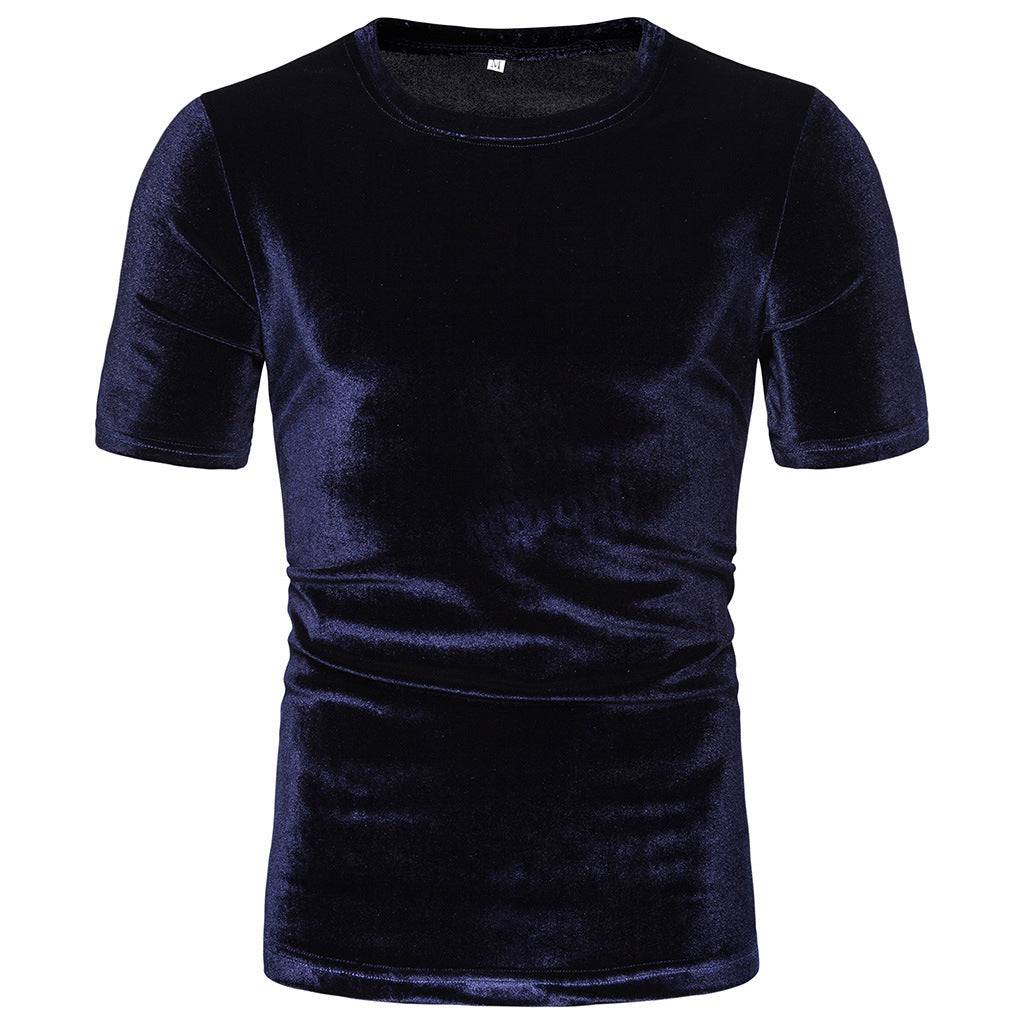Men's Summer Solid Color Short-sleeved T-shirt - globaltradeleader