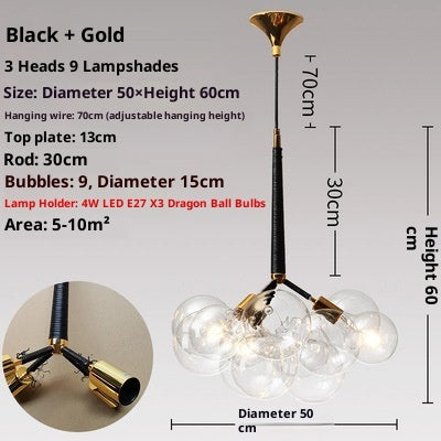 Children's Room Warm Creative Glass Chandelier - globaltradeleader