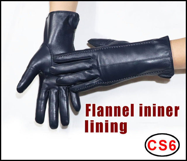 Women's Sheepskin Gloves Winter Warmth Plus Velvet Short Thi - globaltradeleader