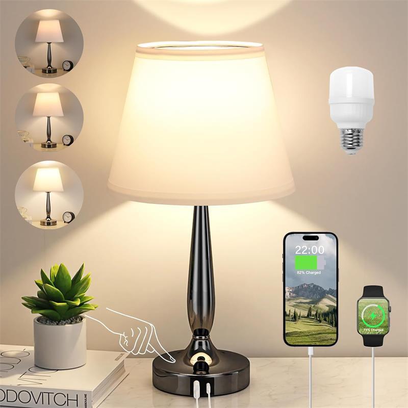 Decorative Table Lamp Touch Dimming Bedside Small Night Lamp - globaltradeleader