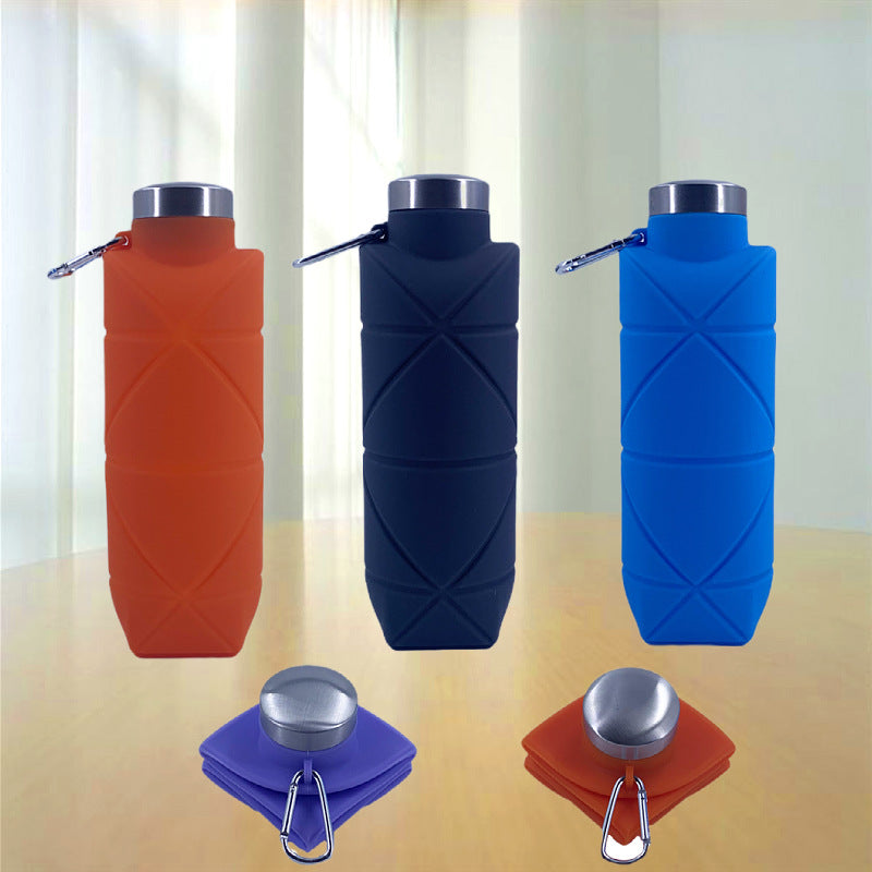 Food Grade Silicone Portable Water Bottle