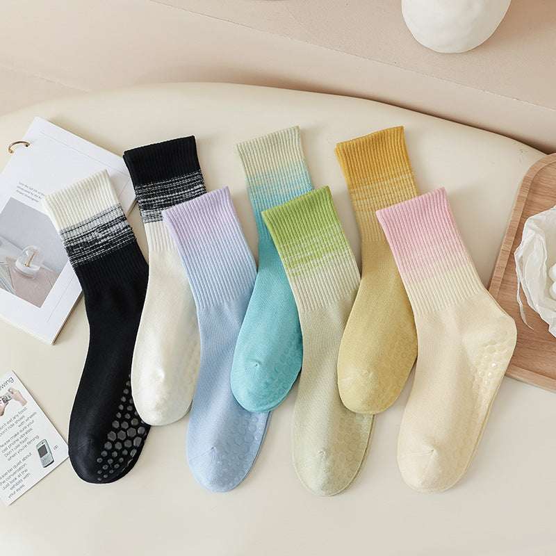 Gradient Yoga Socks Children's Professional Non-slip Autumn And Winter - globaltradeleader