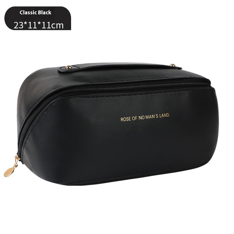 Portable Travel Large Capacity Polyurethane Pillow Cosmetic Bag - globaltradeleader