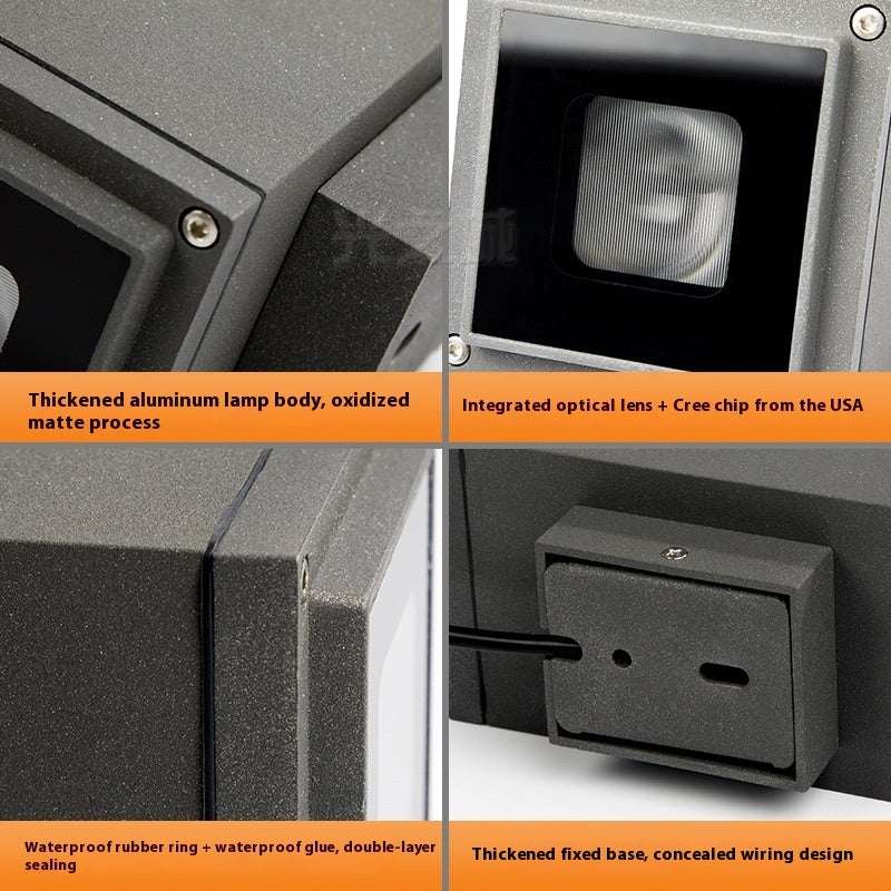 Wall Lamp Outdoor Waterproof Facade Lighting Double Head - globaltradeleader