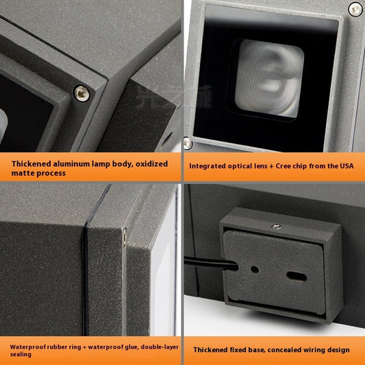 Wall Lamp Outdoor Waterproof Facade Lighting Double Head - globaltradeleader