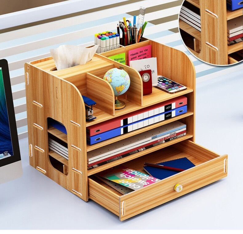 Office Desk Dormitory Desktop Storage Rack - globaltradeleader