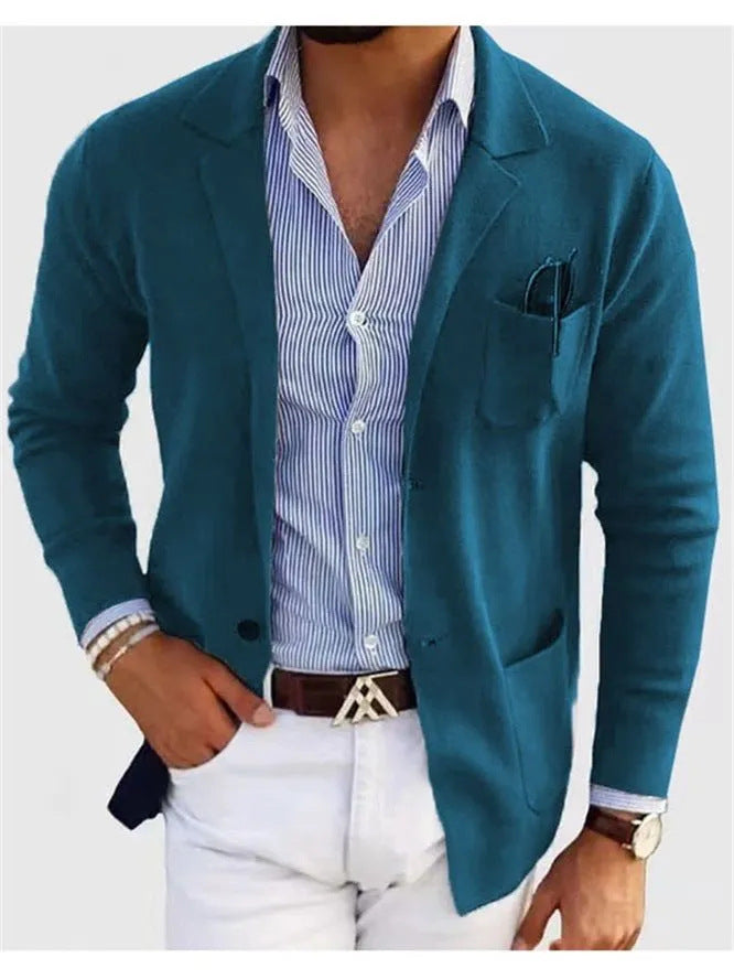 Business Casual Printing Fashionable Jacket Men - globaltradeleader