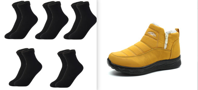 Women's Cotton-padded Shoes Thickened Warm Snow Boots Plus Size Women's Ankle Boots - globaltradeleader