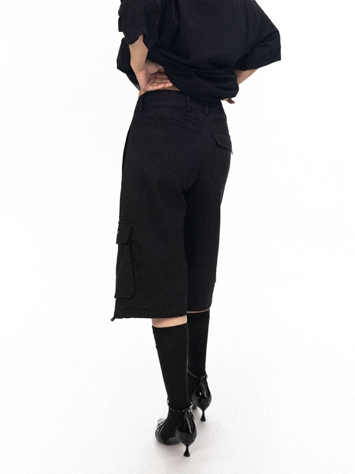 High Street Embroidered Large Workwear With Pocket Shorts - globaltradeleader