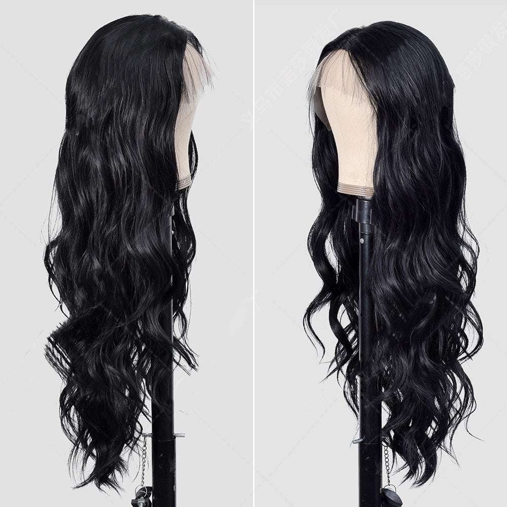 Women's Long Curly Synthetic Fiber Wig Headgear