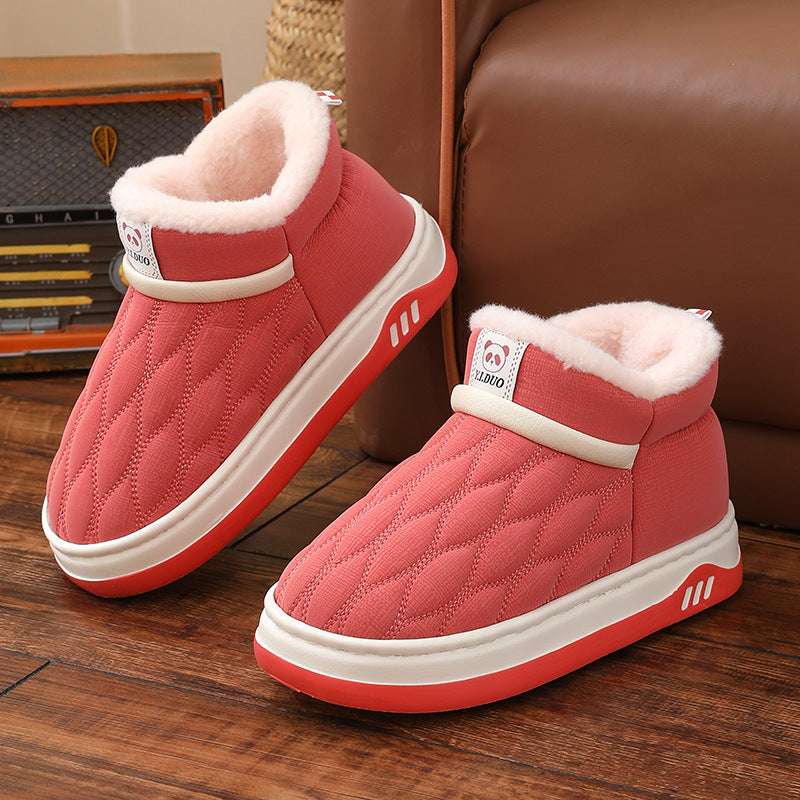 Winter Leather Waterproof Cotton Shoes Women - globaltradeleader
