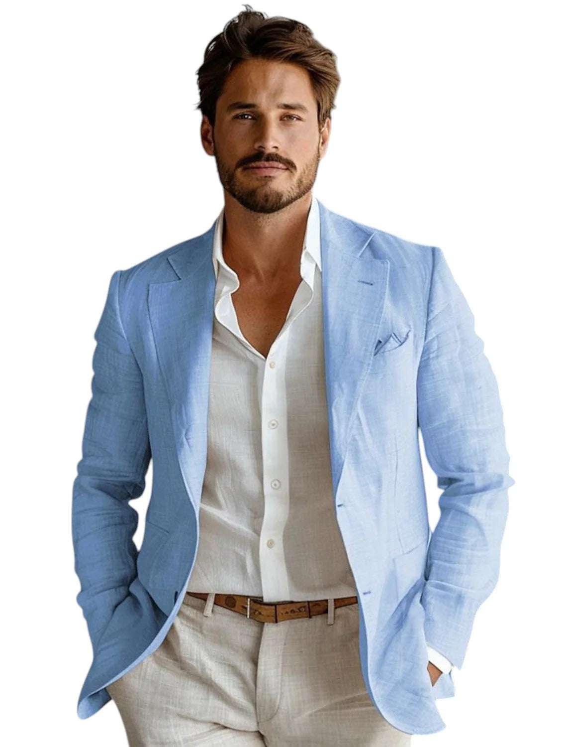 Business Casual Printing Fashionable Jacket Men - globaltradeleader