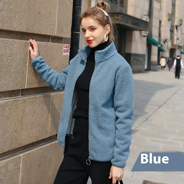 New Autumn And Winter Imitation Lamb Wool Polar Fleece Short Coat - globaltradeleader