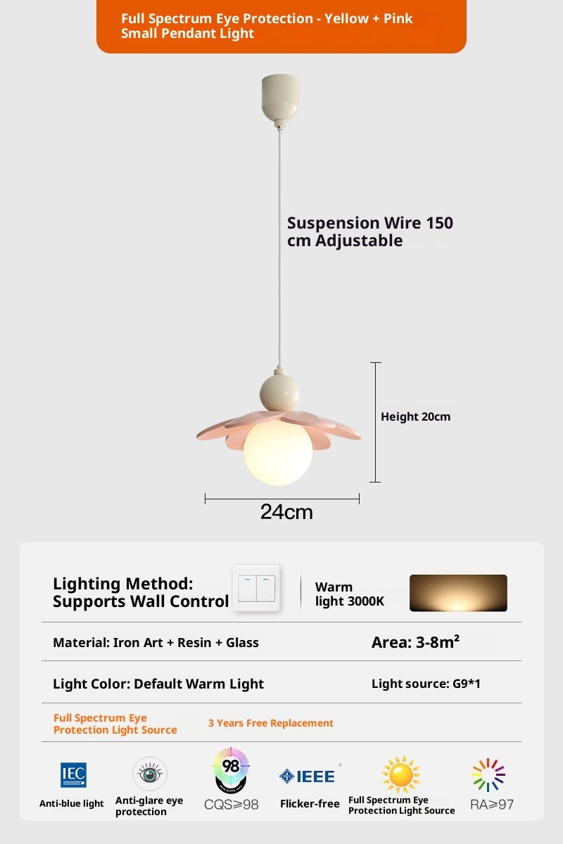 Modern Minimalist Cream Style Bedside Chandelier - globaltradeleader