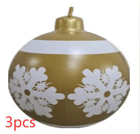 Christmas Ornament Ball Outdoor Pvc 60CM Inflatable Decorated Ball PVC Giant Big Large Balls Xmas Tree Decorations Toy Ball