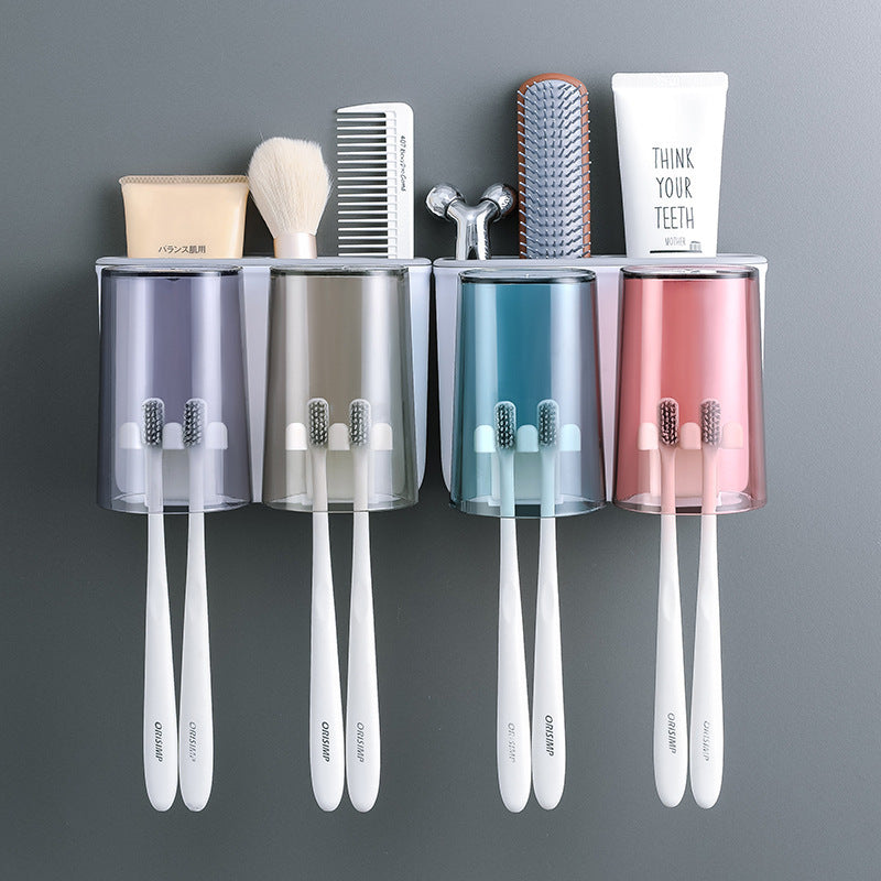 Hanging Tooth Cup Holder Multifunctional Toilet Bowl Set - globaltradeleader