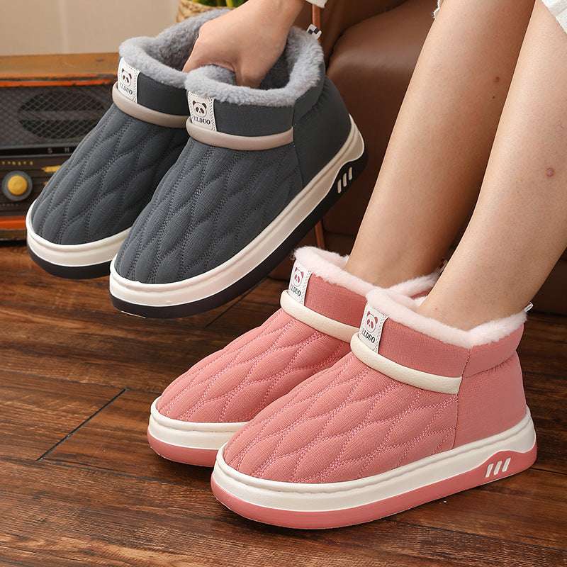 Winter Leather Waterproof Cotton Shoes Women - globaltradeleader