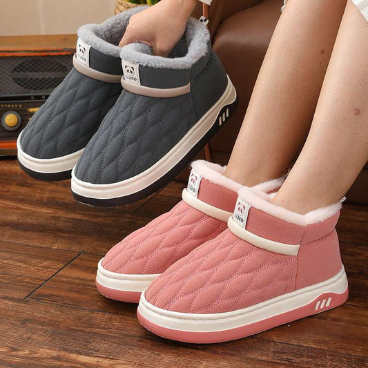 Winter Leather Waterproof Cotton Shoes Women - globaltradeleader