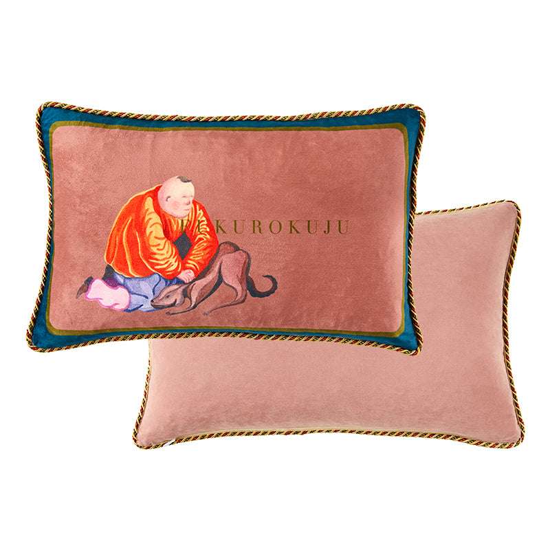 Plush Bedside Backrest Cover Sofa Lumbar Pillow