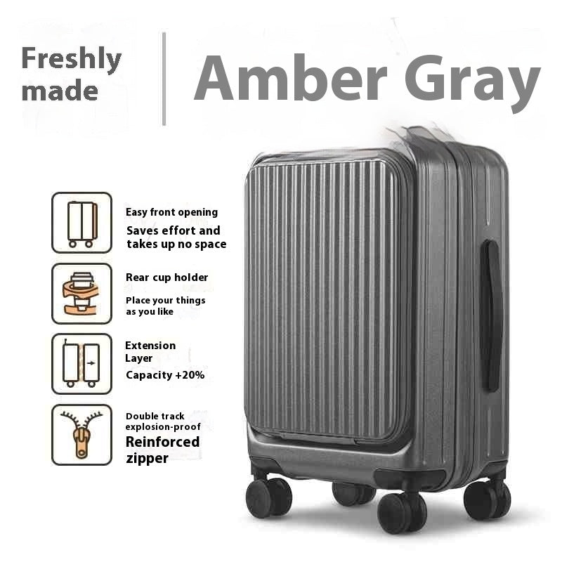 Expandable Multi Lever 20 Inch Suitcase - globaltradeleader