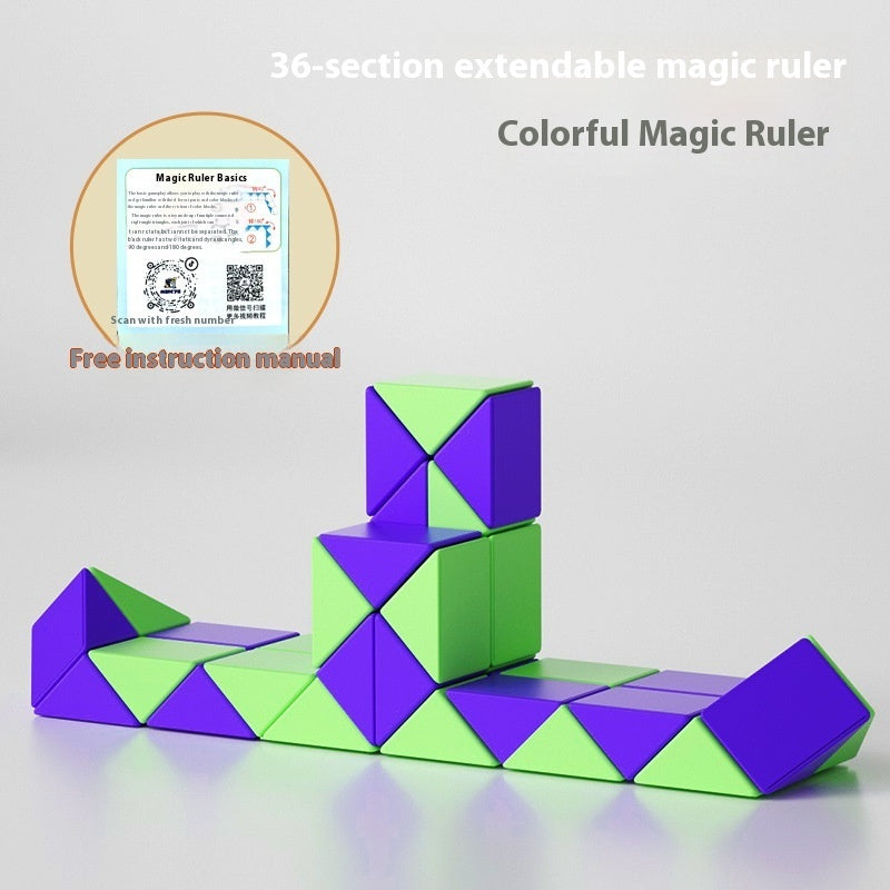 Glass Rubik's Snake Full Set Detachable Toys - globaltradeleader