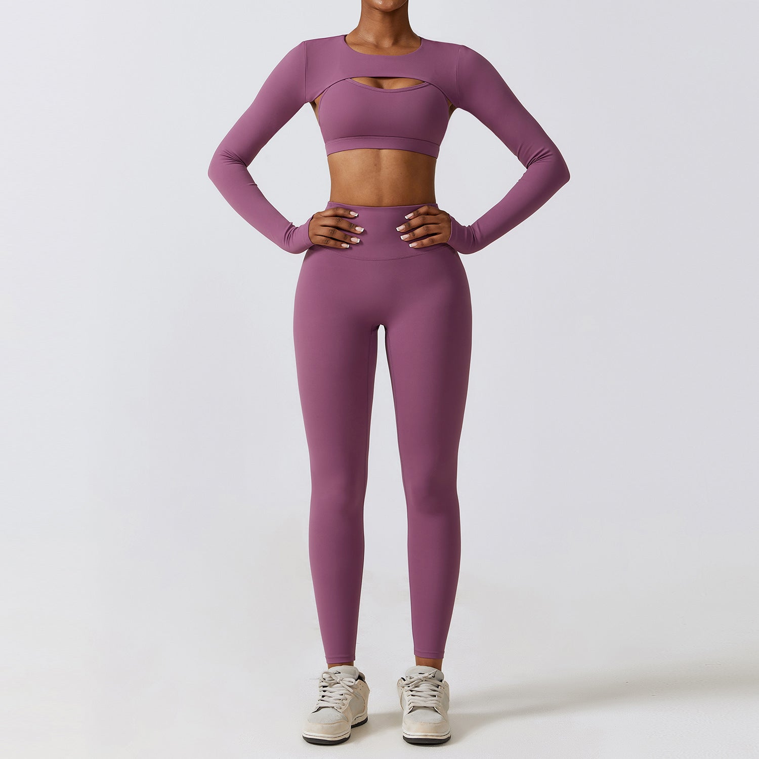 Skinny Yoga Clothes Nude Feel Quick-drying Sports Suit - globaltradeleader