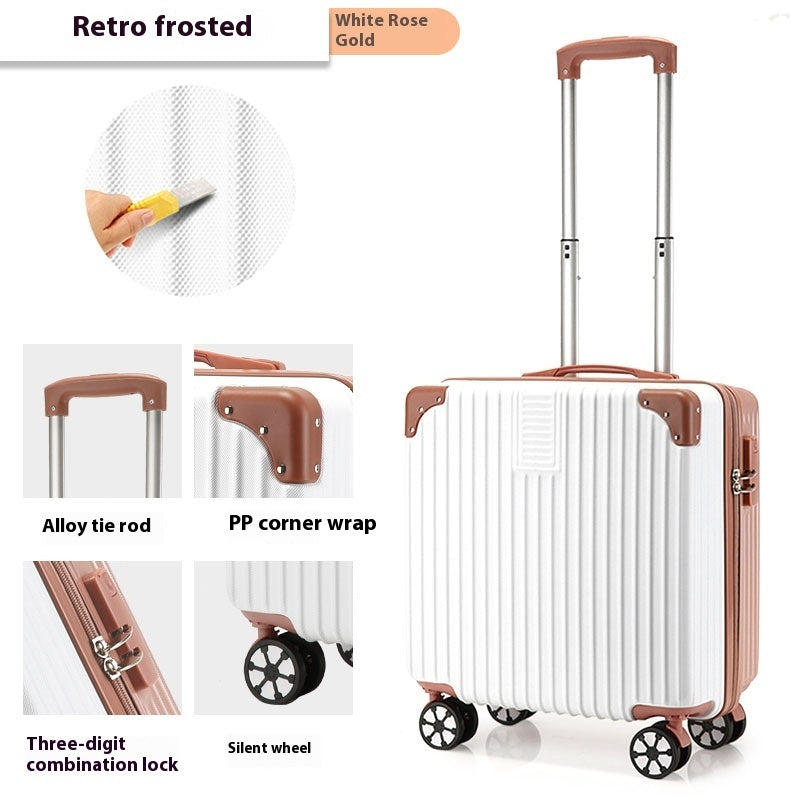 18-inch Trolley Case Printed Pattern Luggage Small Children Suitcase Boarding Bag Suitcase - globaltradeleader