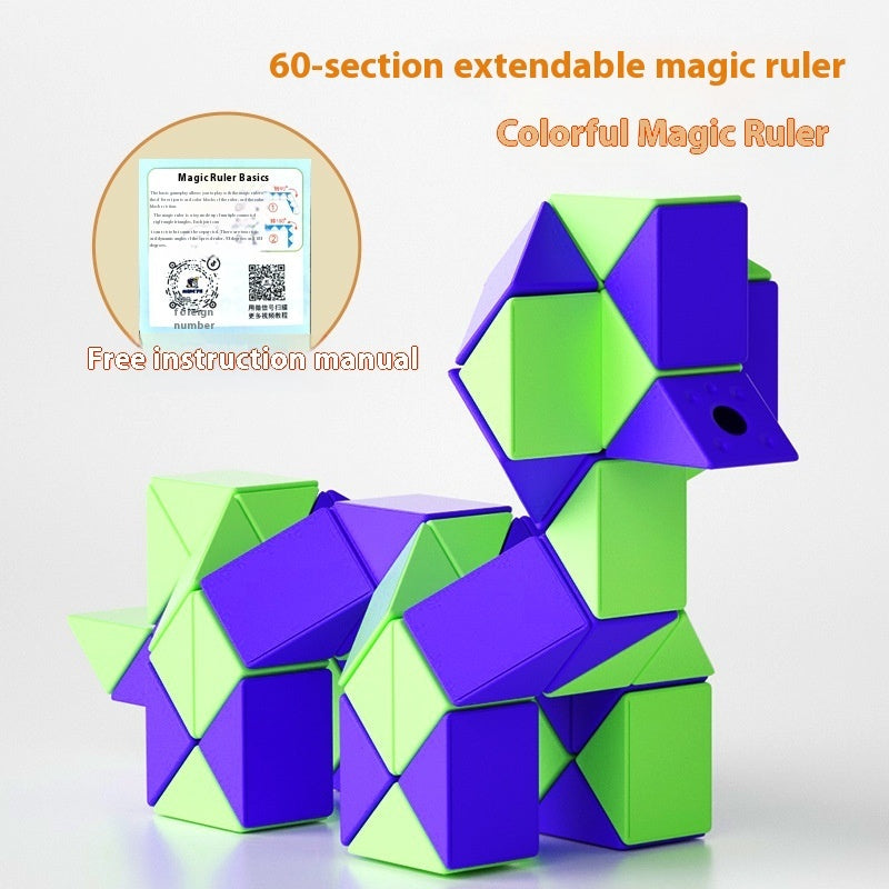 Glass Rubik's Snake Full Set Detachable Toys - globaltradeleader