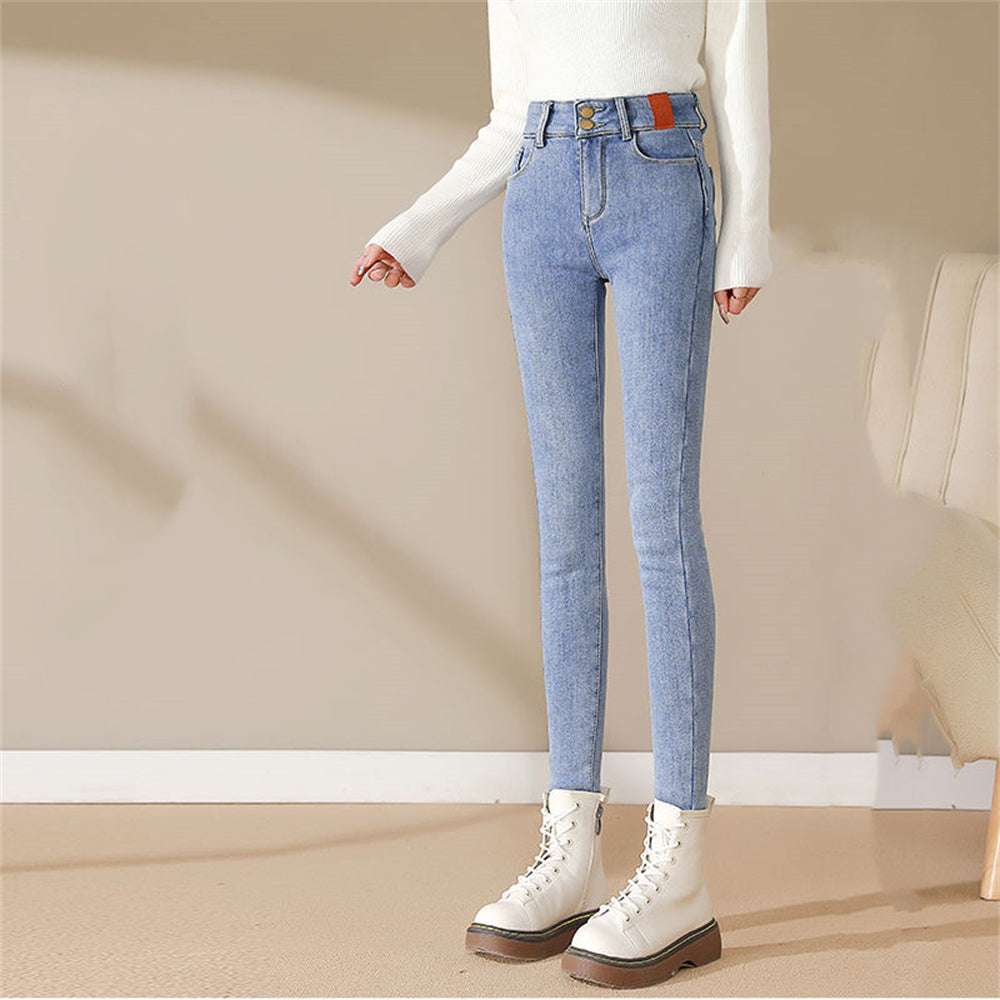 New Fashion Skinny Warm Jeans