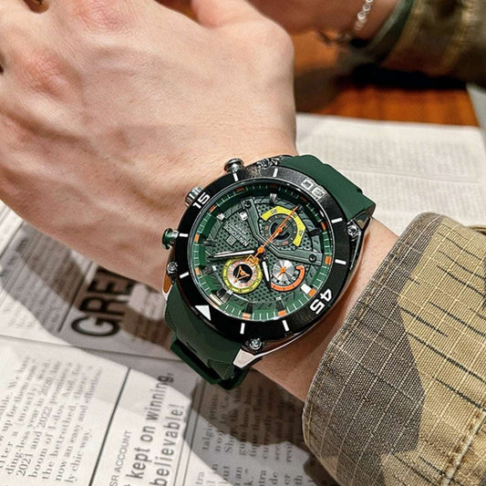 New Youth Outdoor Sports And Casual Silicone Band Color Watrproof Watch - globaltradeleader